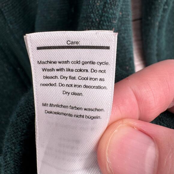 SmartWool Hudson Trail Full Zip Fleece Sweater Womens Medium Green - Picture 14 of 16